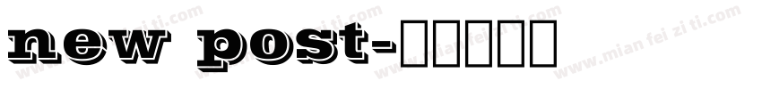 new post字体转换
